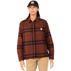 Carhartt XS Midweight Flannel Long Sleeve Plaid Shirt Rugged Flex Loose Fit